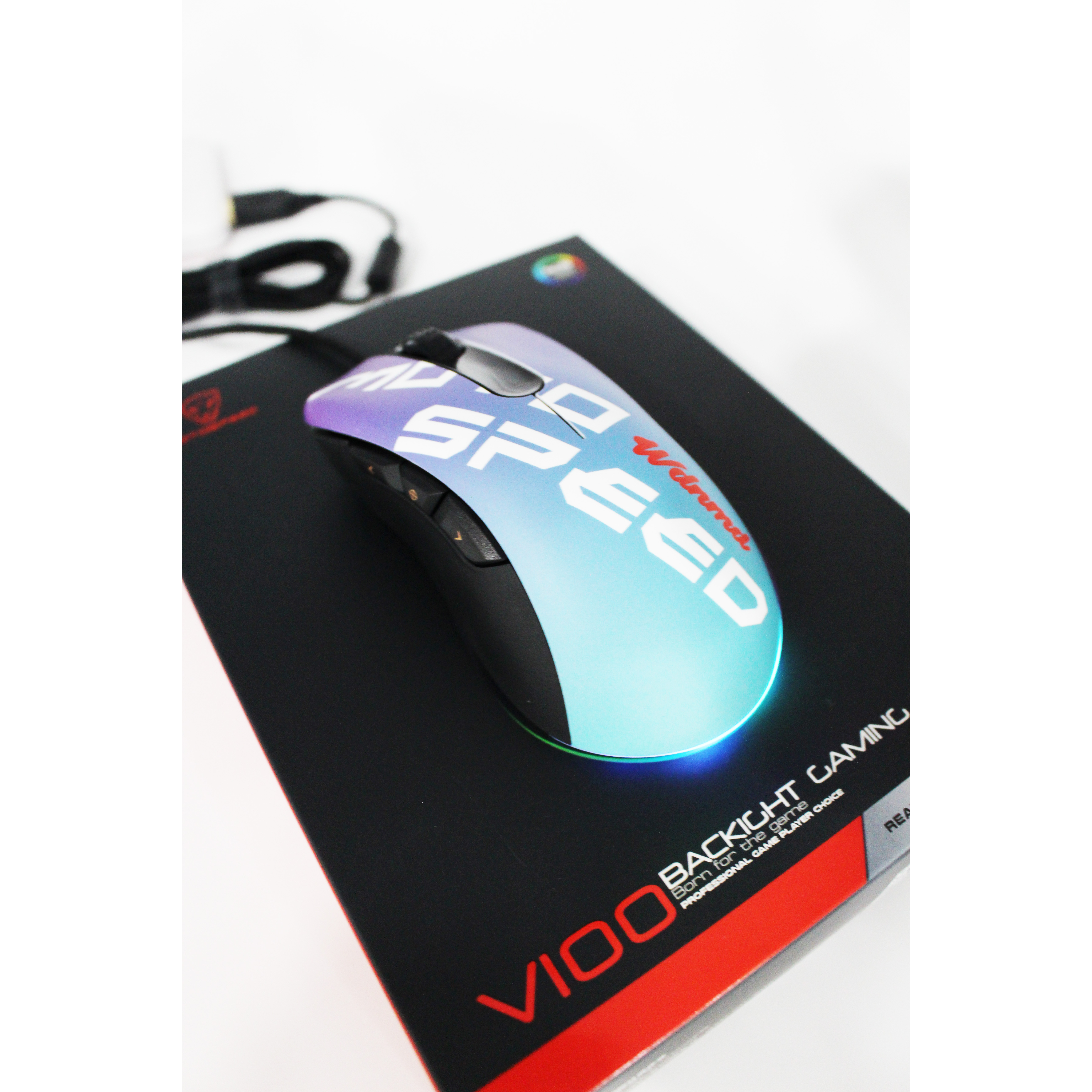 Chuột chơi game Motospeed V100 Pro RGB - Hàng Chính Hãng