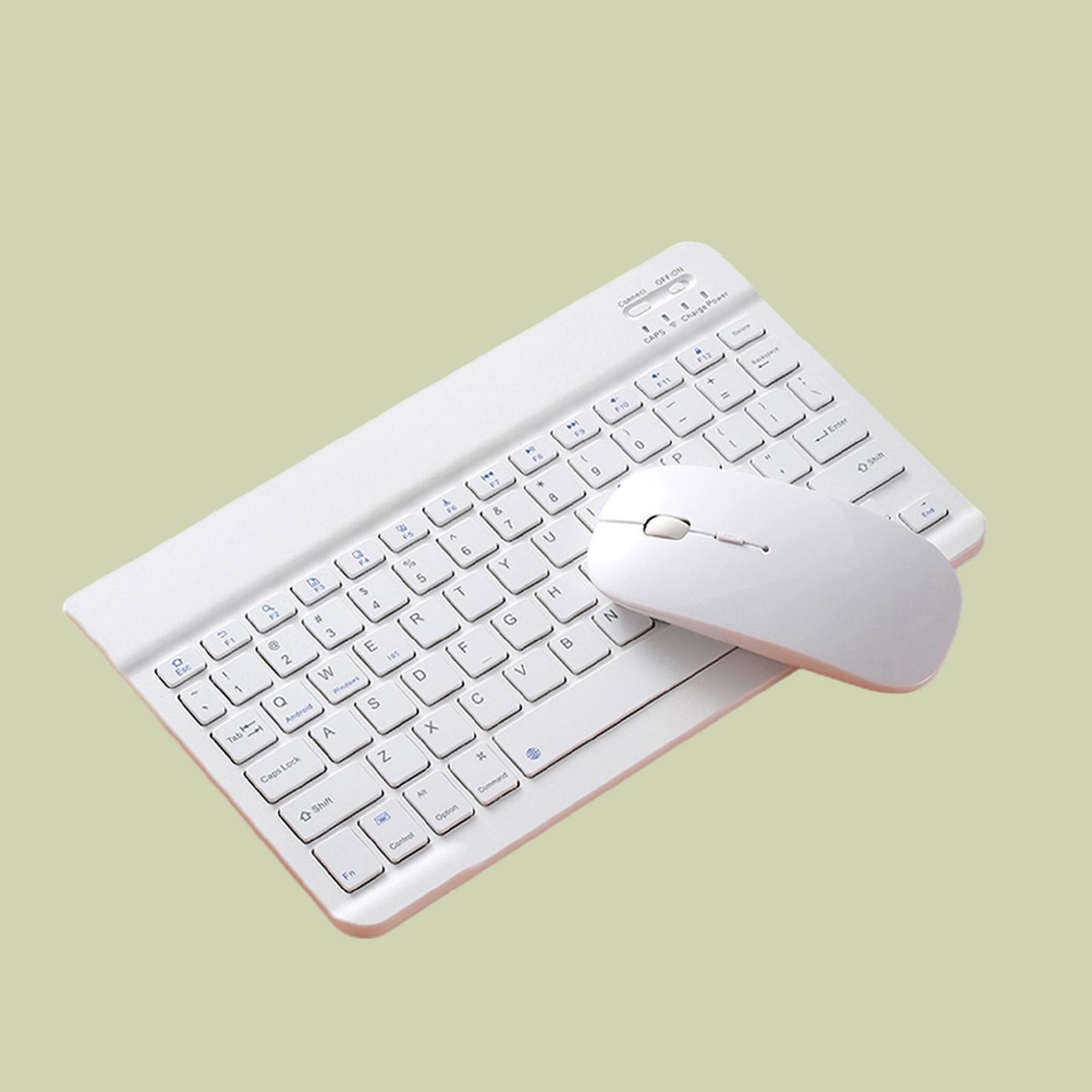 Compact Bluetooth Keyboard for Tablet PC Dual Mode Mouse 10 inch Black