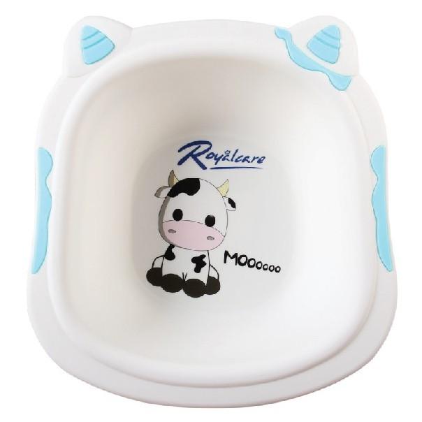 Chậu rửa mặt trẻ em in hình bò sữa xinh xắn Royalcare 8801-2B - tặng set đồ chơi tắm 2 món