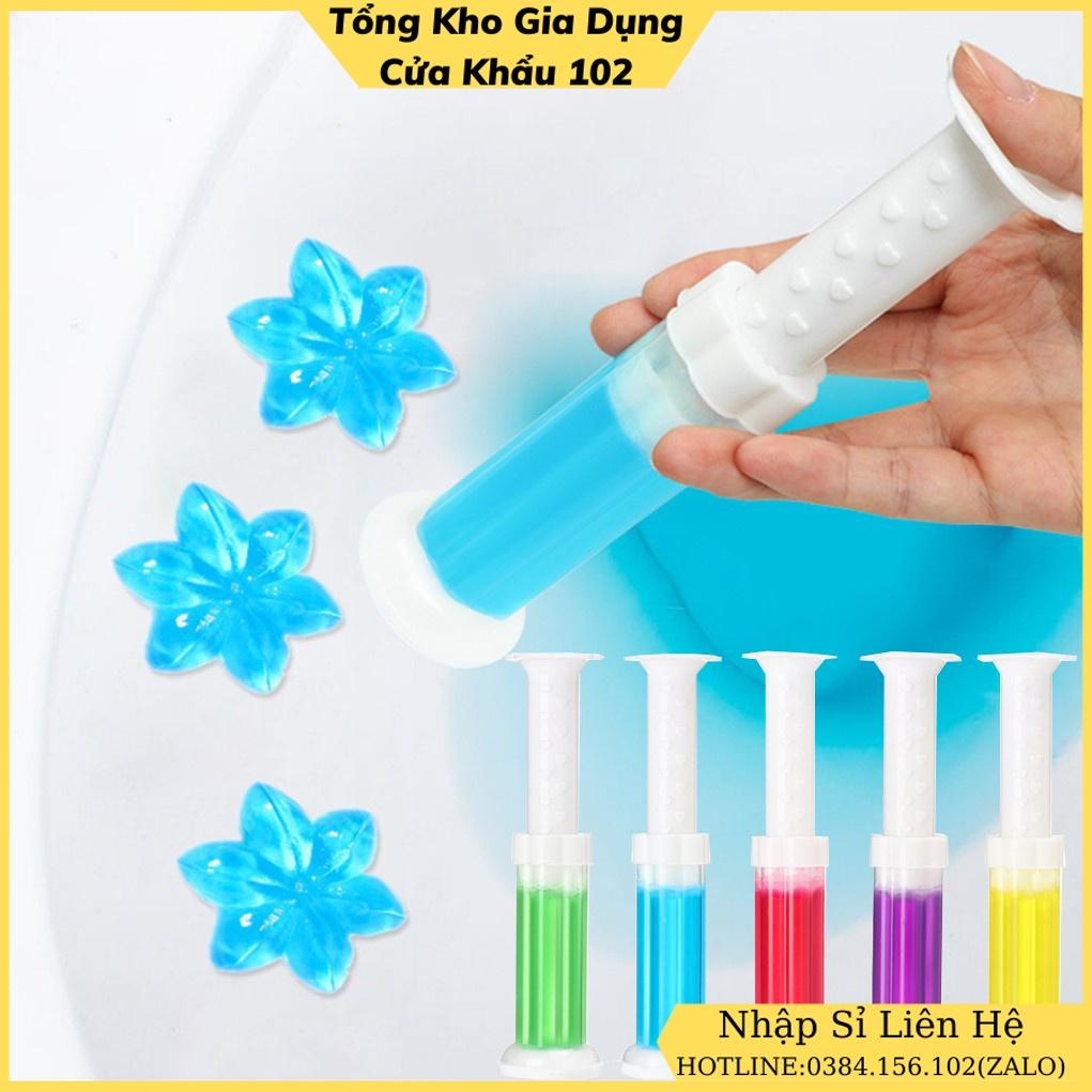 Gel Thơm Khử Trùng Bồn Cầu - Gel Khử Mùi Bồn Cầu Dạng Thạch Hình Bông Hoa