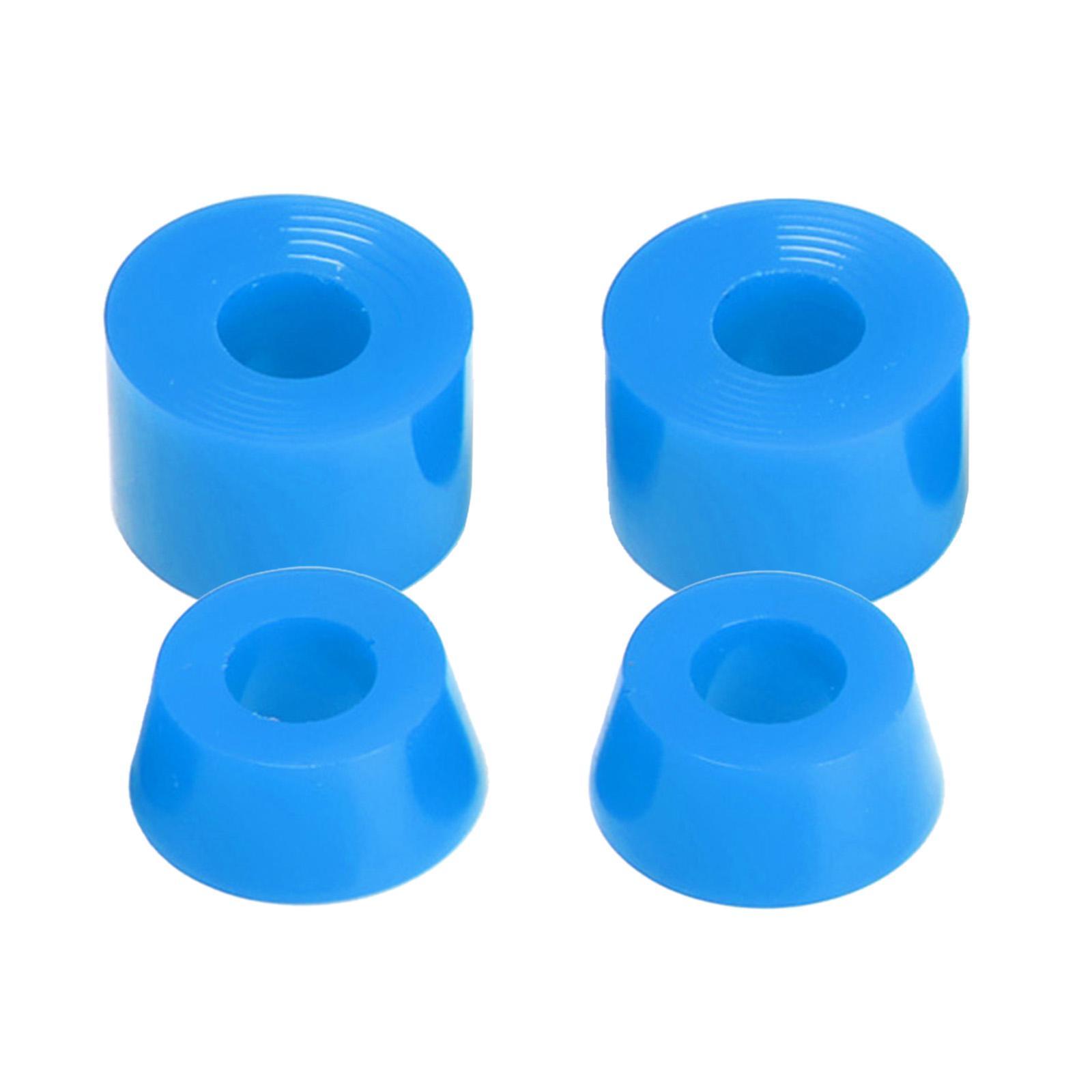 4x 92A Skateboard Truck Bushing Longboard Replacement Bushings Blue