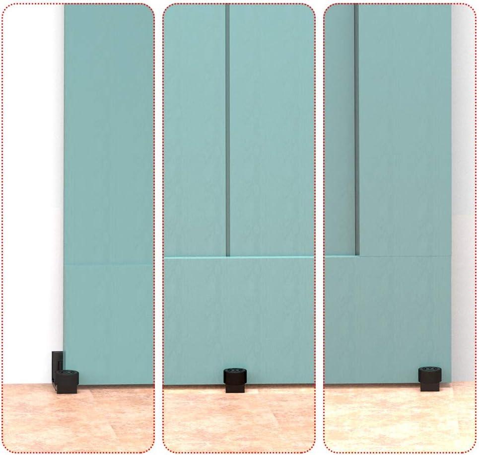 Nâng cấp Hướng dẫn sàn có thể điều chỉnh Phụ kiện phần cứng cửa chuồng trượt màu đen