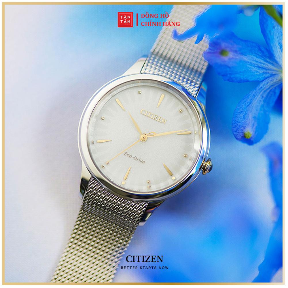 Đồng Hồ Nữ Citizen Eco-Drive EM0814-83A 32.5mm