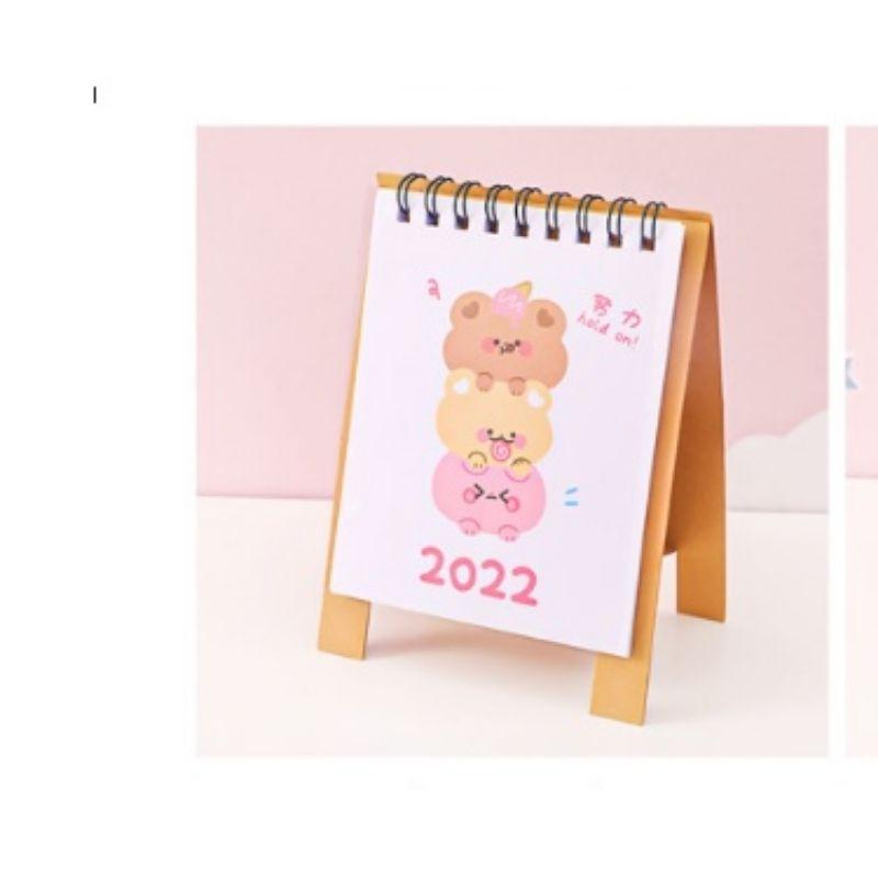 lịch 2022 để bàn siêu cute