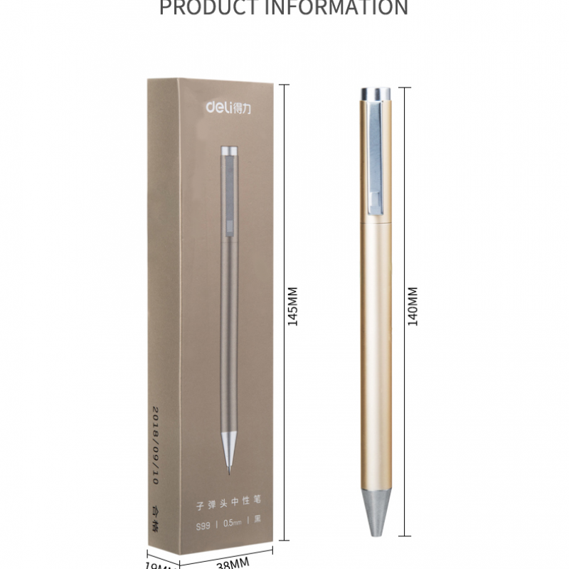 Bút ký kim loại Xiaomi 0.5mm Refill cho Xiaomi Bút ký Deli Bút ký Swiss Refill Roller Roller Ball Sign Bút Mi Xiomi Bút ký