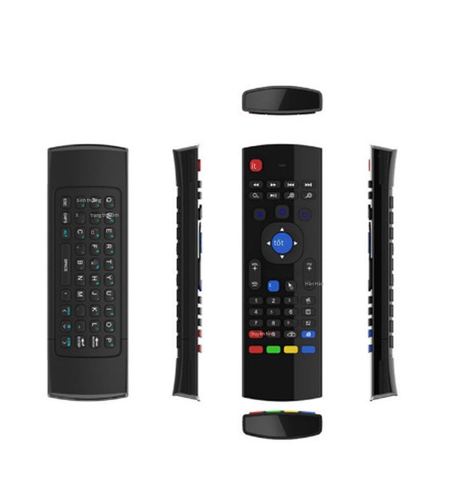 Ưu đãi đặc biệt giọng nói thông minh đa phương tiện Bàn phím bàn phím đa năng MX3 đèn nền hai mặt hồng ngoại điều khiển từ xa chuột bay