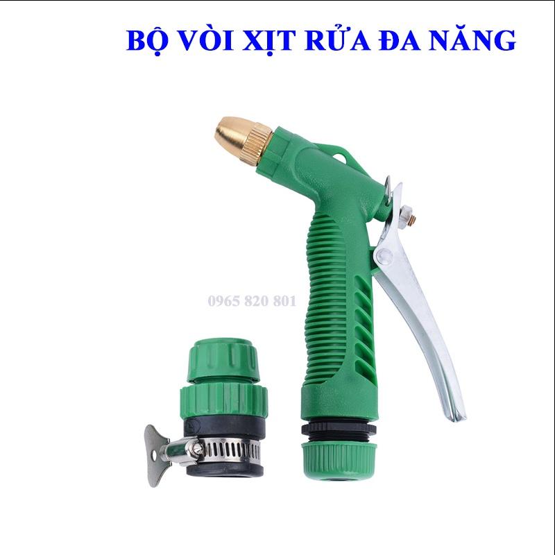 Vòi xịt tưới cây, rửa xe đa năng kèm đầu kết nối