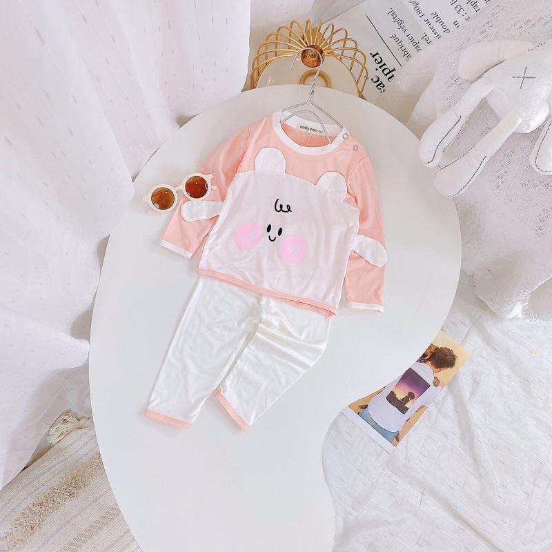 Bộ Dài Tay Thun Lạnh- Bộ Thun lạnh Minky Mom Hình Thú