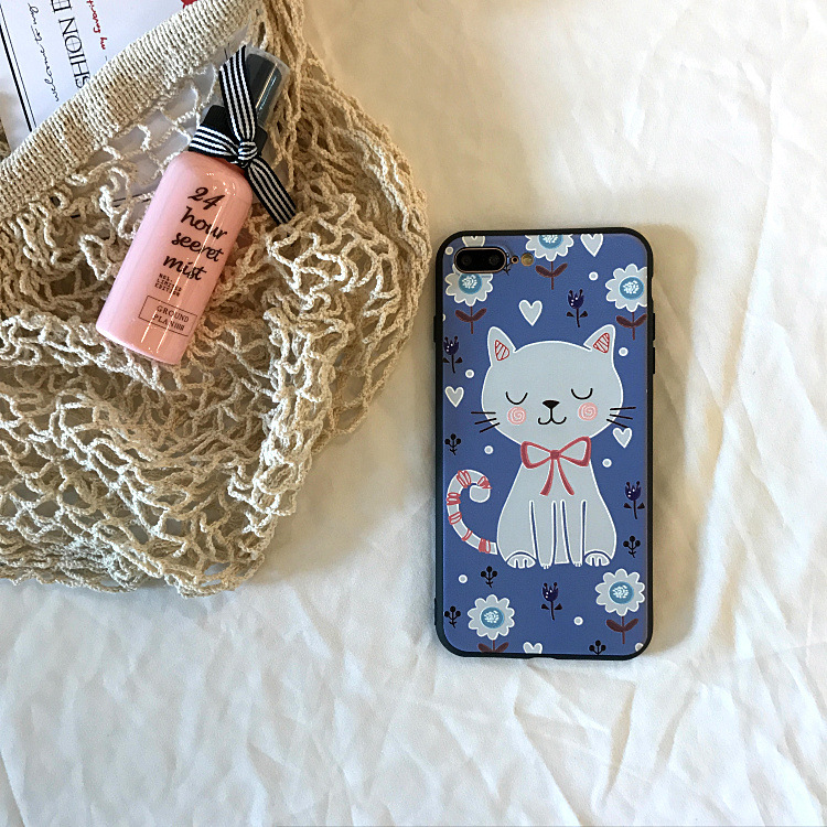 Ốp lưng mèo trắng xinh đẹp dành cho iphone 6-6s-6 plus-6s plus-7-7 plus-8-8 plus