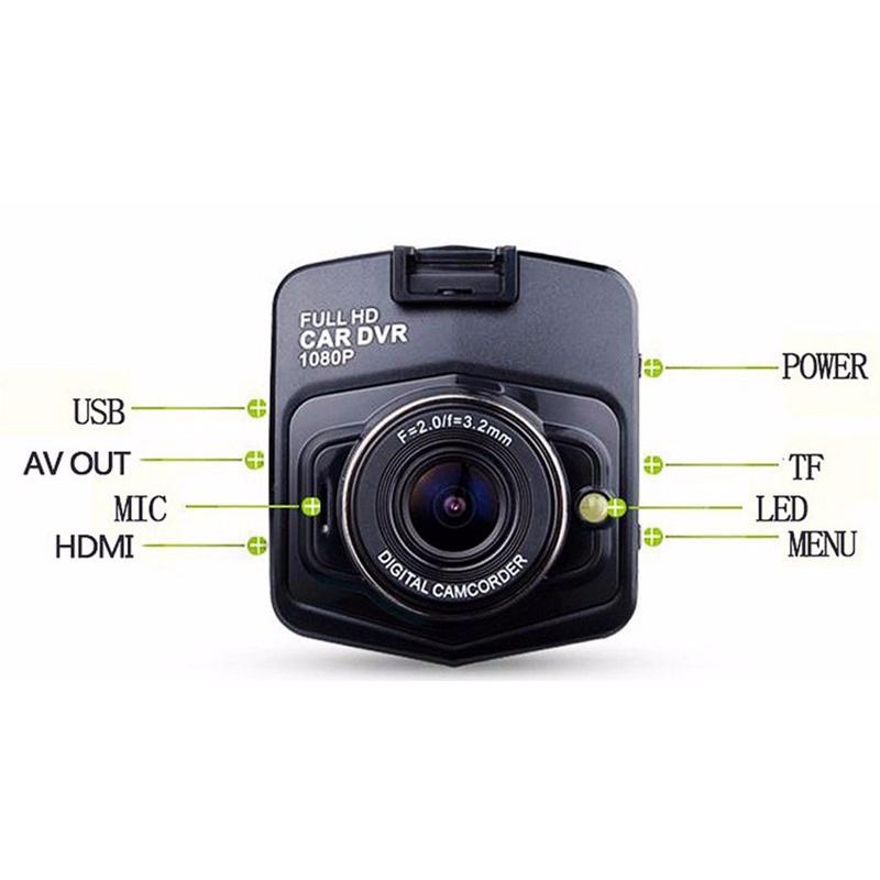 Camera hành trình Ô tô Màn hình LCD 2.4 inch thẻ nhớ 32G