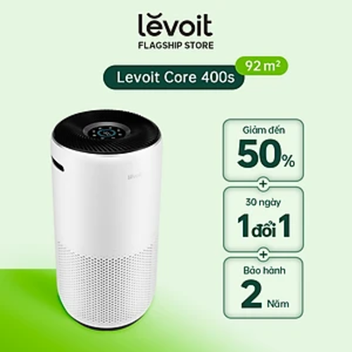 Máy Lọc Không Khí Levoit Core 400S 92m2 | Bộ Lọc HEPA 13 Lọc Bụi Mịn | Hàng Chính Hãng