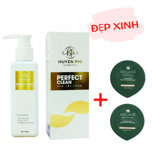 Kem tẩy lông Perfect Clean Huyền Phi Tặng Tặng Kèm Gội Mini Weilaiya Ngẫu Nhiên