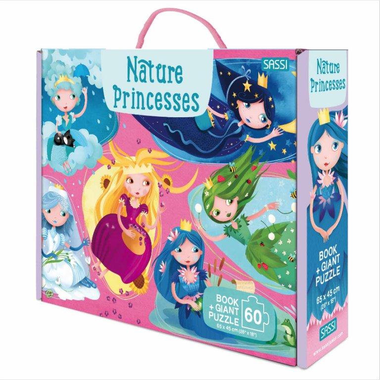 Giant Puzzle And Book - Nature Princesses