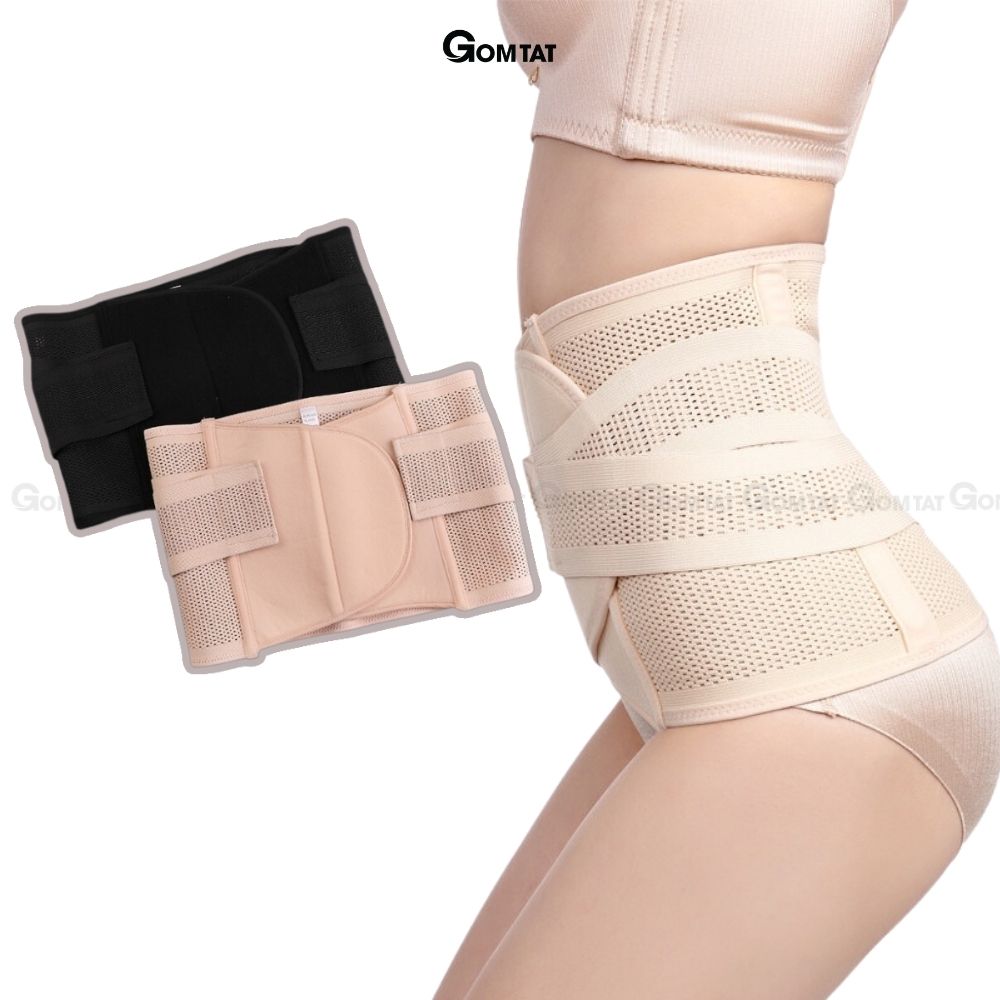 Đai nịt bụng chống cuộn sau sinh, gen nịt bụng dán định hình giãm mỡ eo thon có lỗ thông hơi - DAINITBUNG - V03