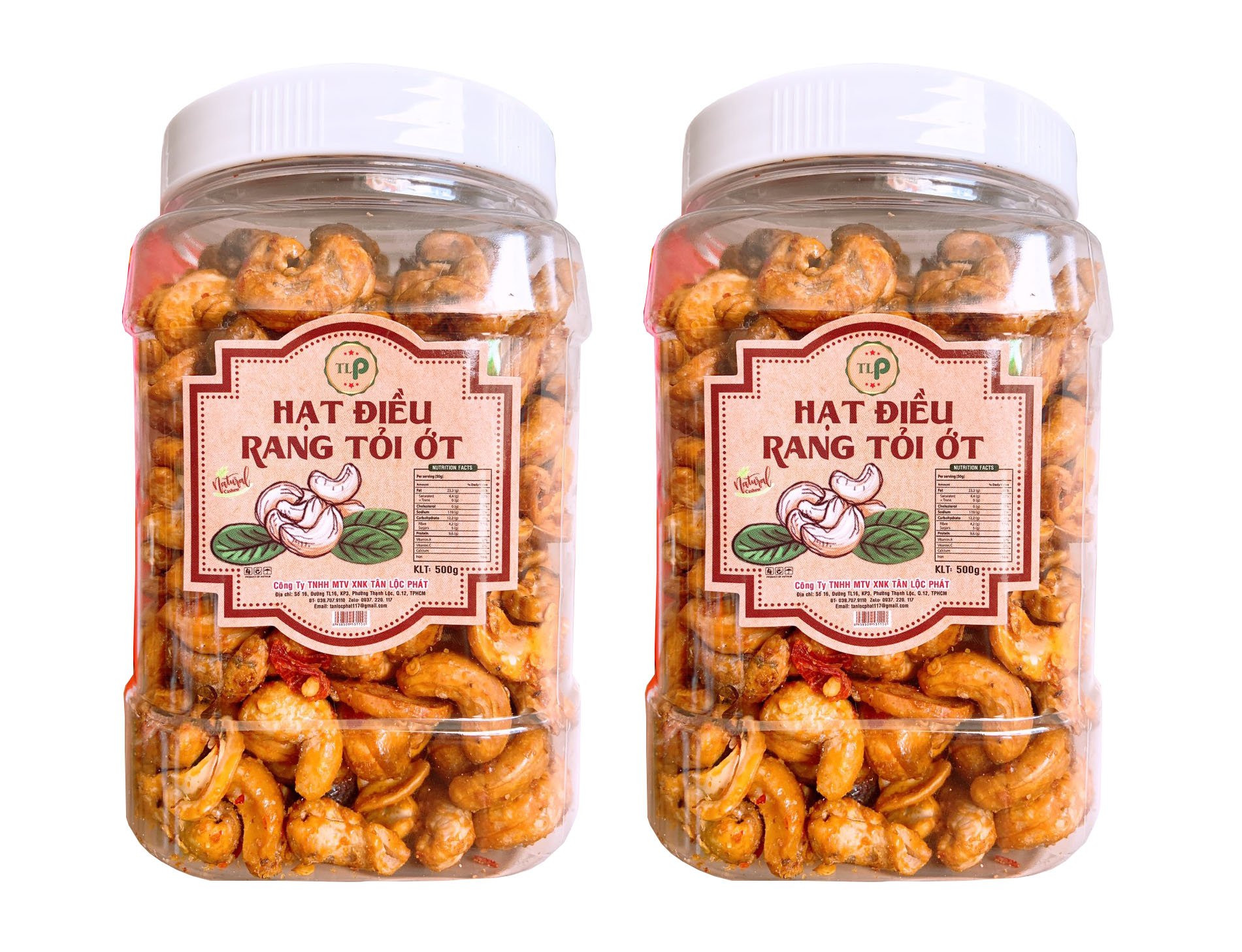 500G HẠT ĐIỀU RANG TỎI ỚT CỰC NGON TLP