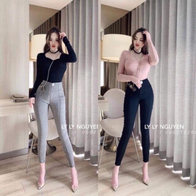  Quần Skinny Gân nữ siêu đẹp