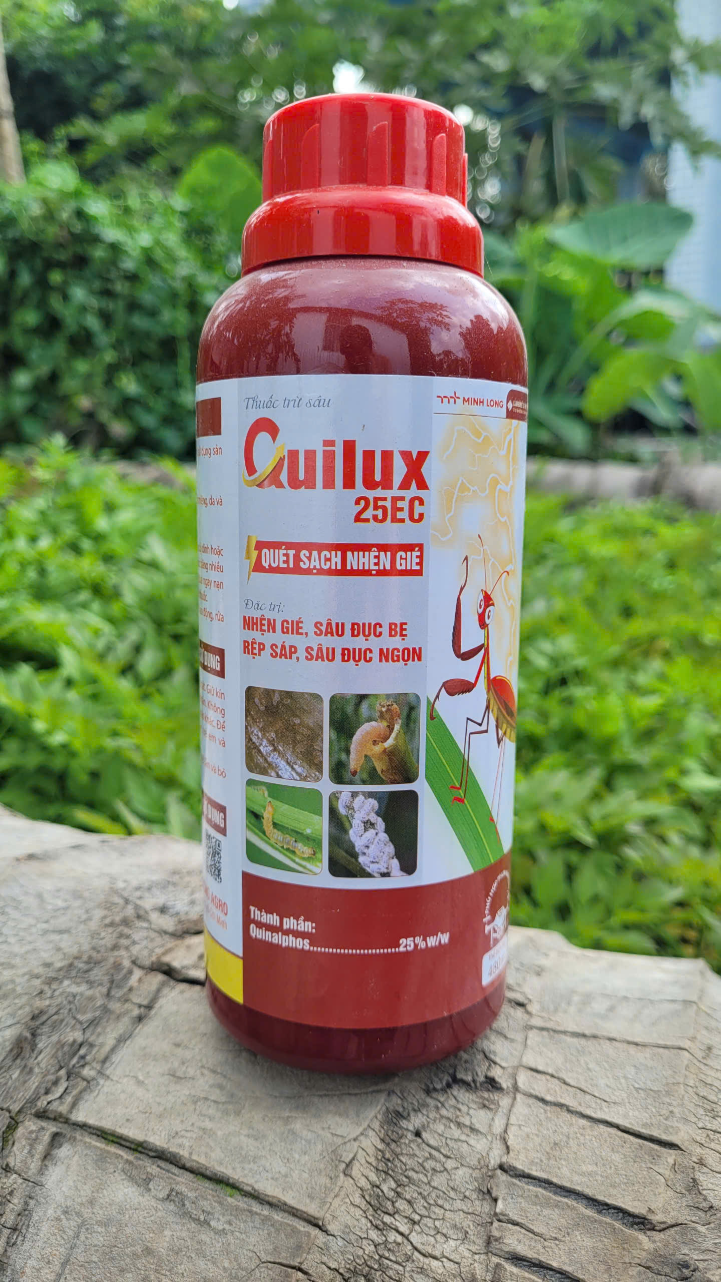 Thuốc trừ nhện gié, sâu phao đục bẹ, rệp sáp hiệu QUILUX 25EC chai 480ml trên lúa, cà phê, điều hiệu quả cao
