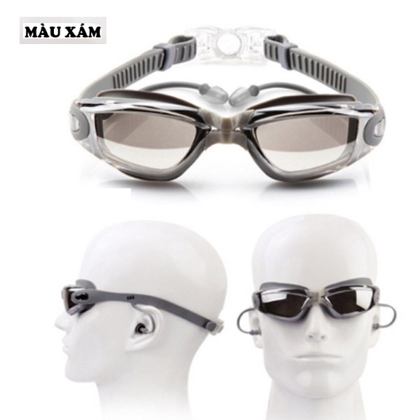 Kính Bơi Có Bịt Tai Cao Cấp Dành Cho Nam &amp; Nữ – Có Tráng Gương, Chống Tia UV &amp; Chống Sương Mù | Chính Hãng D Danido