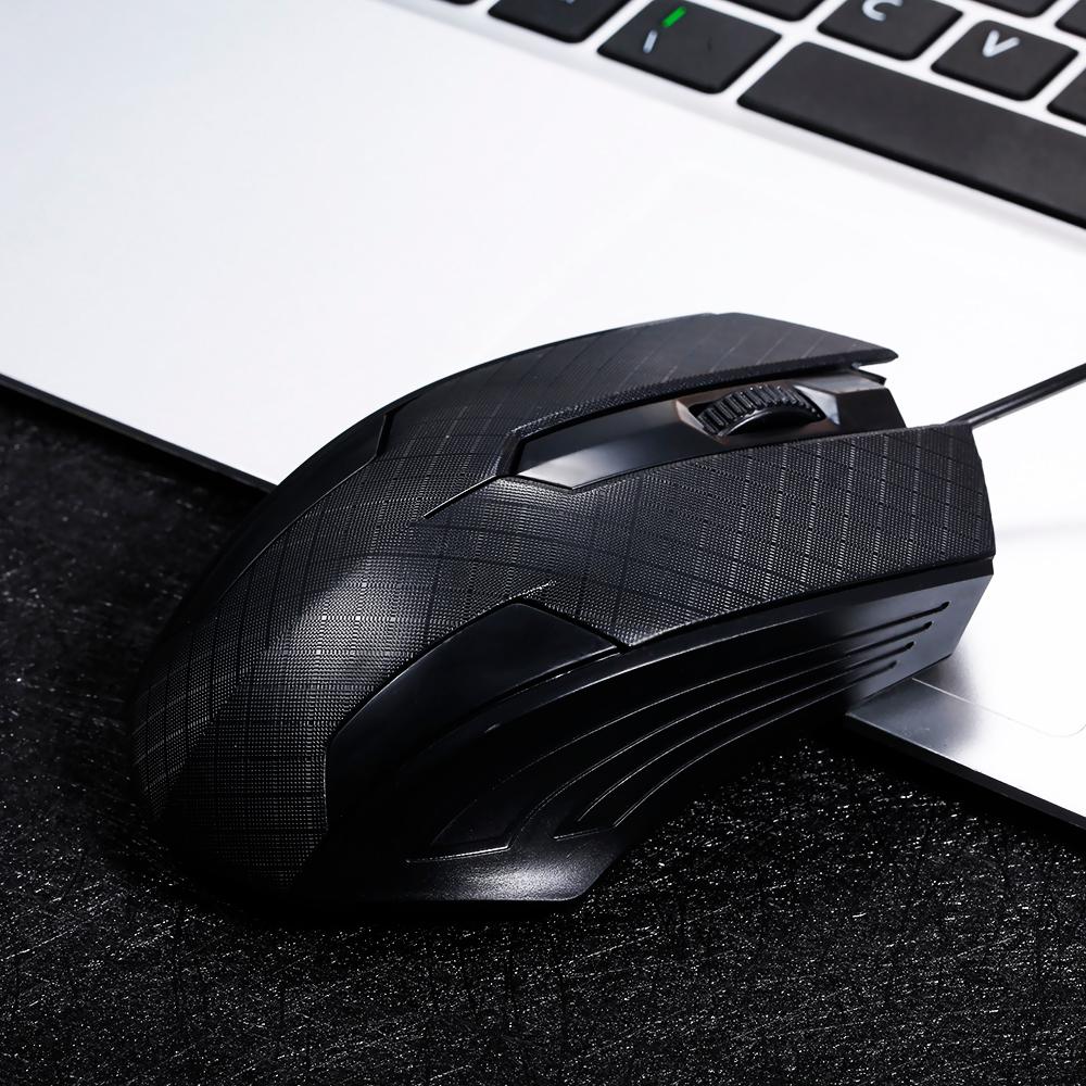 3-Button USB Optical Wired Mouse with 1.1M Cord Compatible with Windows 7/8/10/XP MacOS