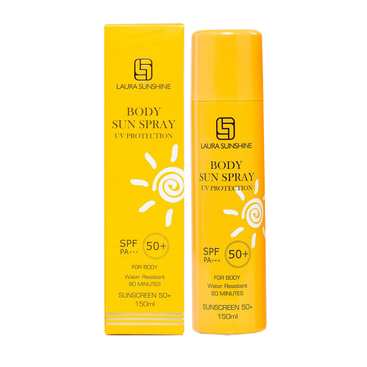 Xịt Chống Nắng Toàn Thân Body Sun Spray Laura Sunshine SPF50+ PA+++ 150ml Chống Nắng Hoàn Hảo