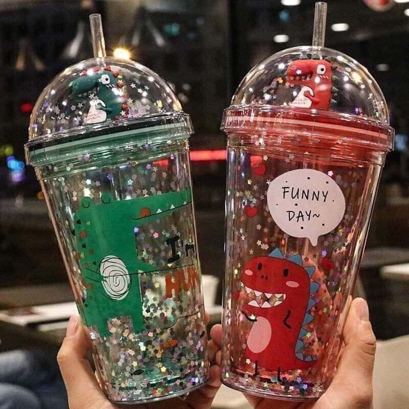 Cốc uống nước hình khủng long, cốc uống nước, cốc khủng long siêu kute
