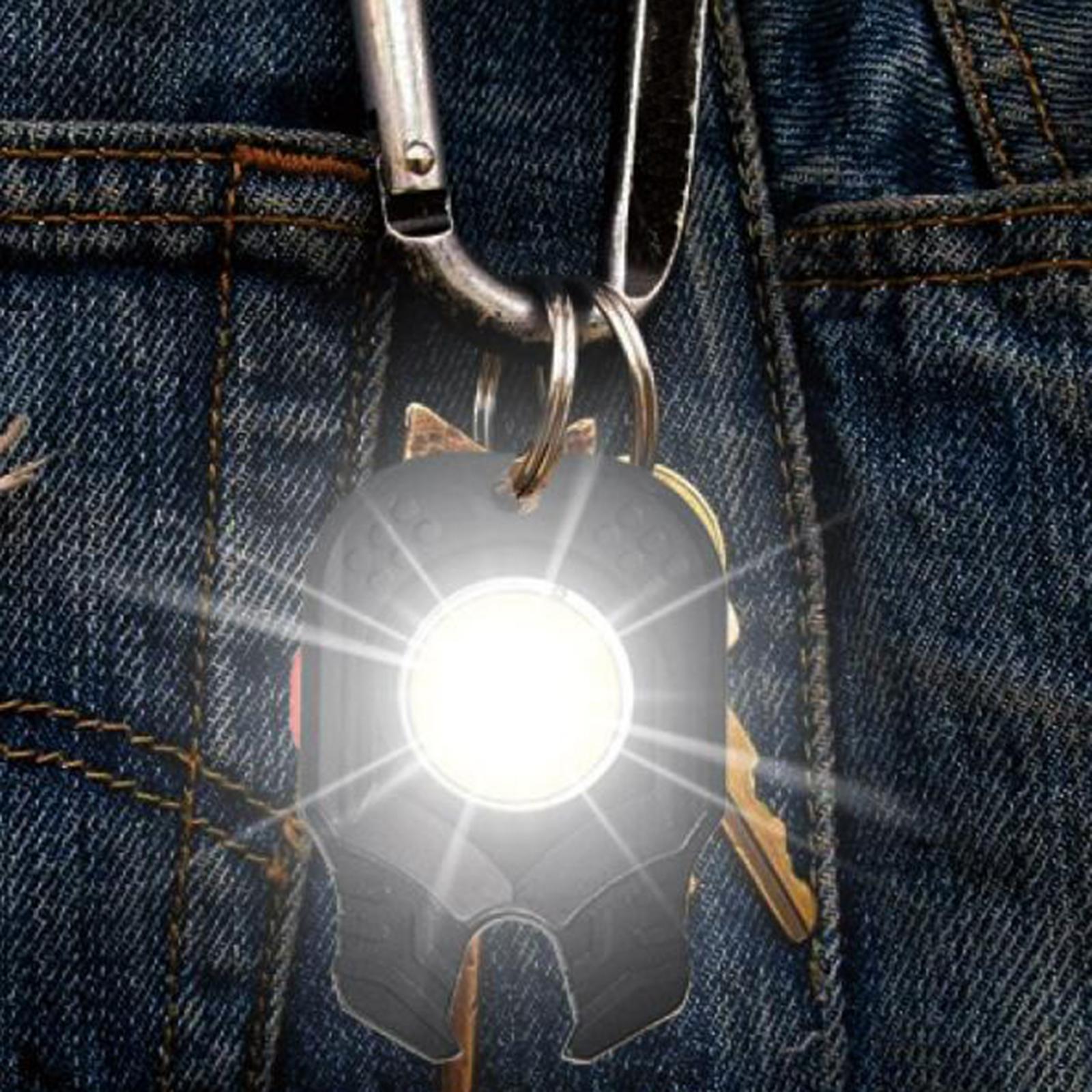 Portable LED Flashlight Keychain Rechargeable COB Bottle Opener Folded for Kids Hiking
