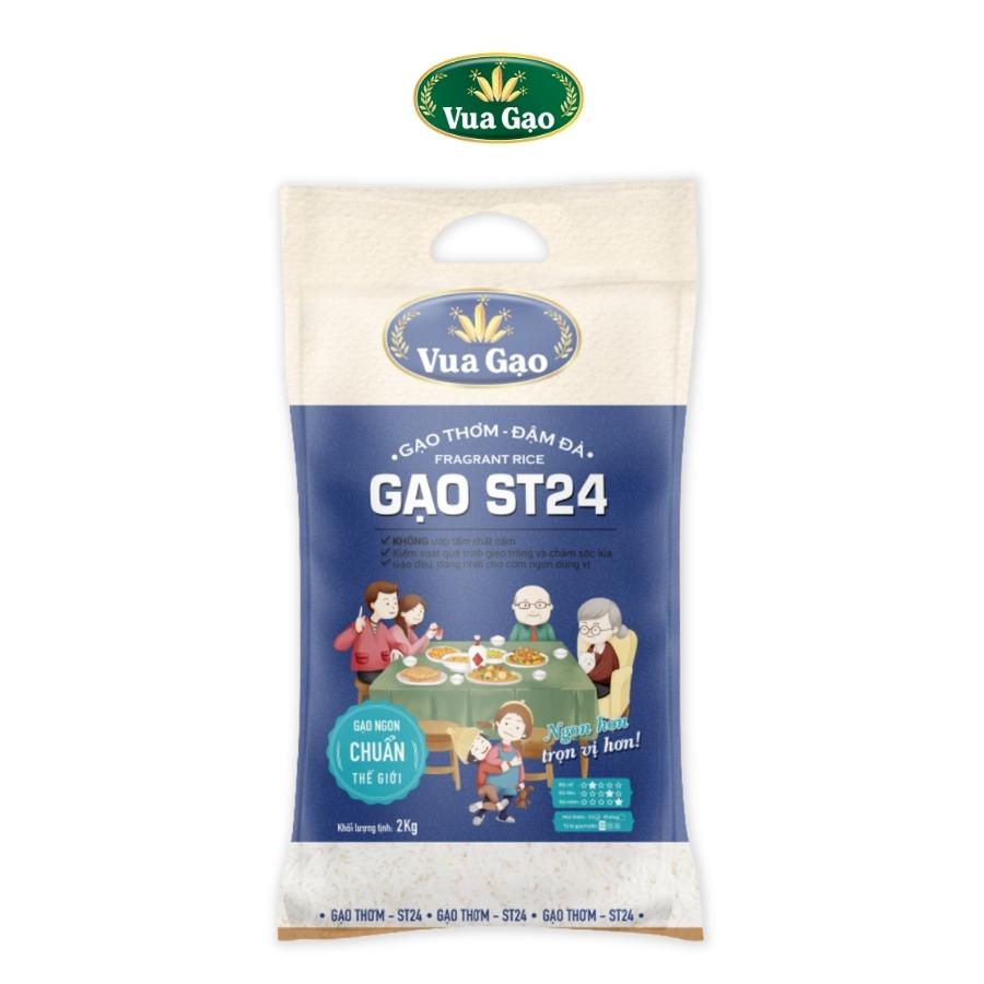 GẠO THƠM ĐẬM ĐÀ ST24 - VUA GẠO - TÚI 2KG