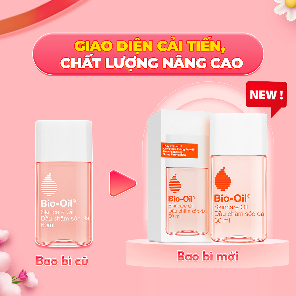 Dầu chăm sóc da giúp cải thiện rạn da, mờ sẹo và đều màu da - BIO-OIL SKINCARE OIL (chai 60ml)