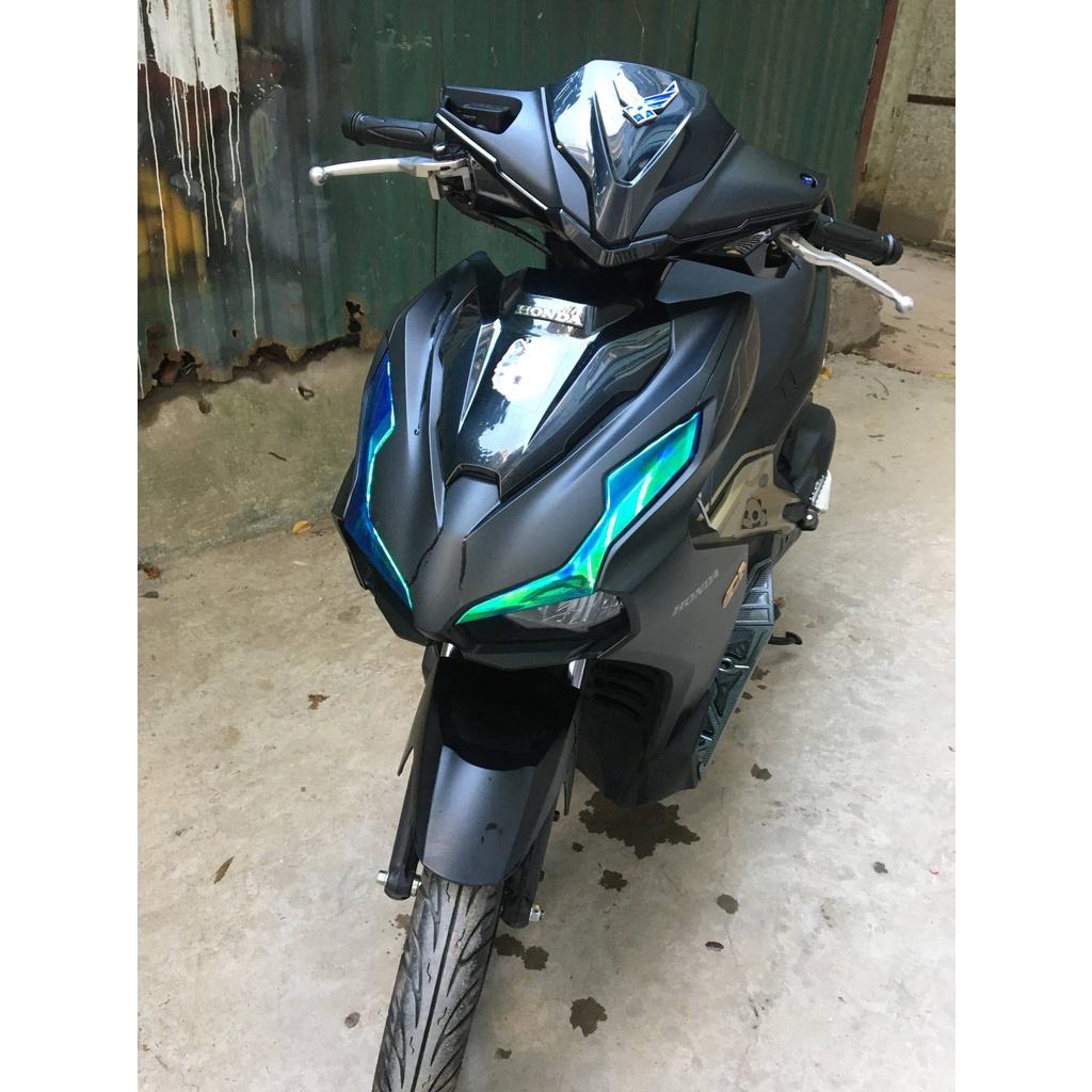 Decal demi dành cho xe Airblade 2021 chuyển màu xanh cánh cam