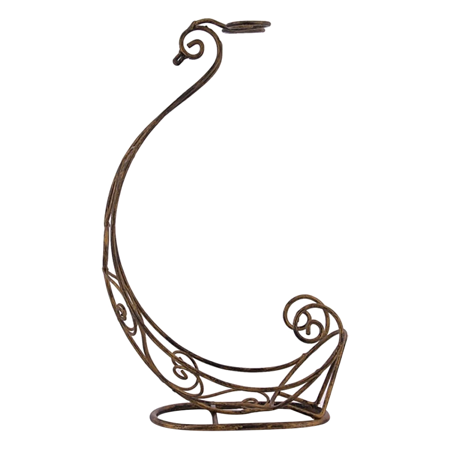 Kệ Rượu Kết Hợp Treo Ly Hình Hoa Văn Thiên Nga Eden Living EDL-R018