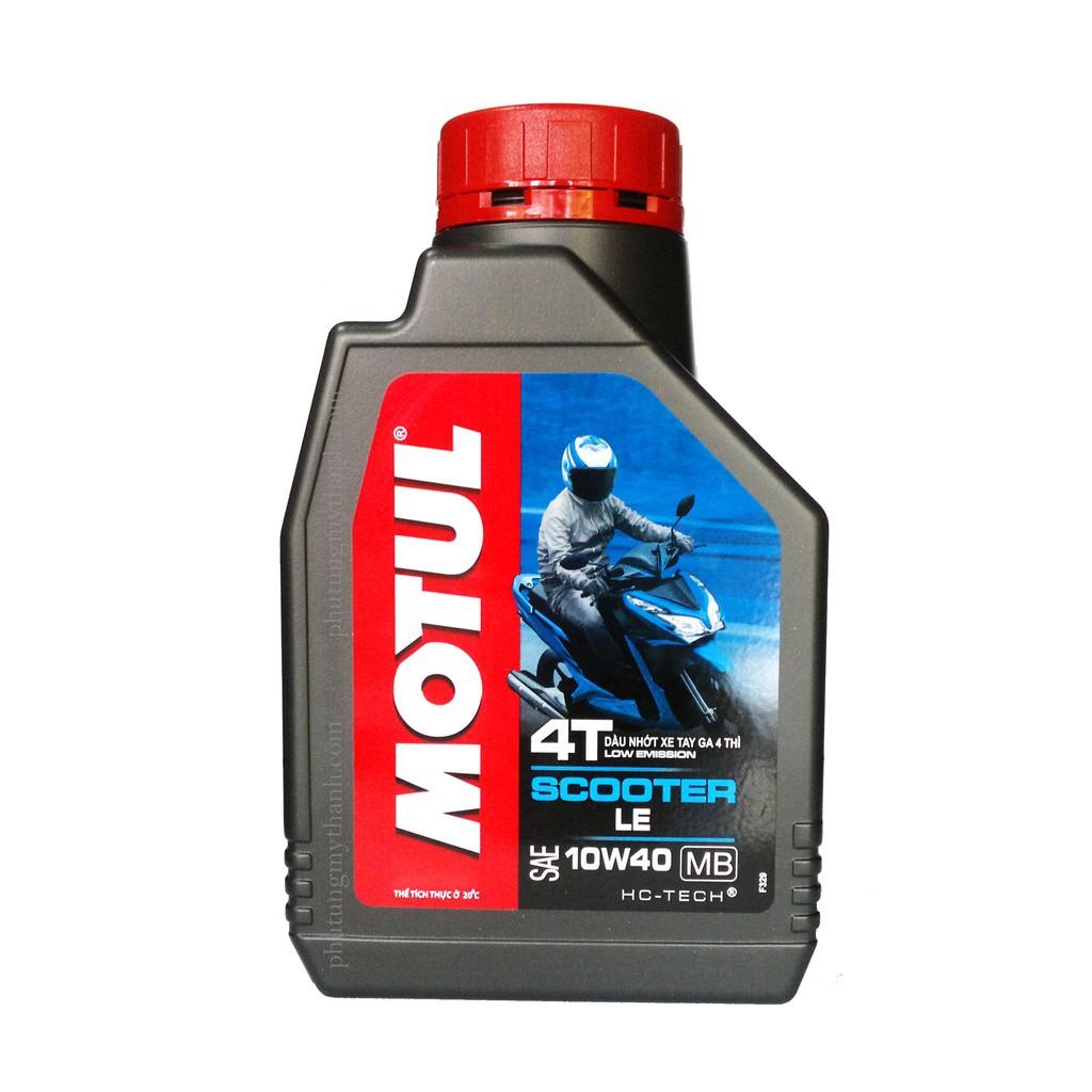 [Mẫu Mới] Motul Scooter 10W40 800ml tặng Motul Gear Oil 80W90 120ml nhớt hợp số nhớt máy xe tay ga