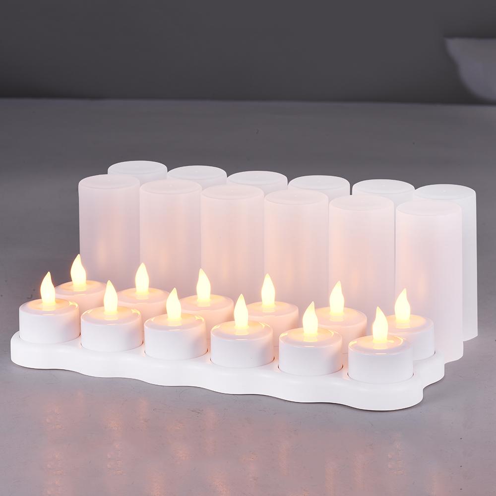 Set 12 Nến Điện Tử Sạc Điện Đèn Led