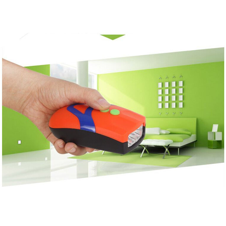 Đèn pin cầm tay chiếu sáng có còi kèm giá đỡ gắn cho xe đạp