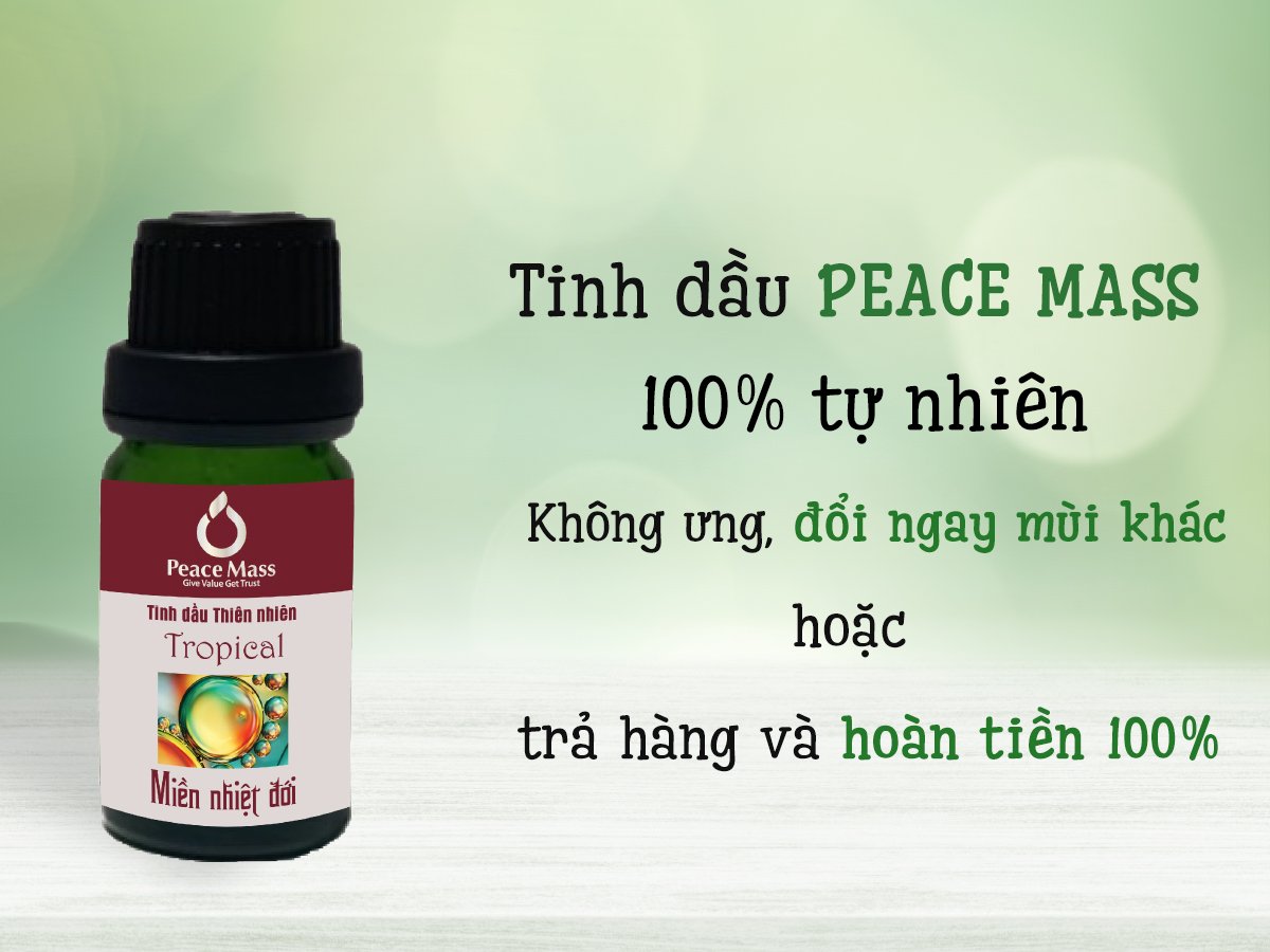 Tinh dầu Miền nhiệt đới Peace Mass dùng cho máy xông 10ml