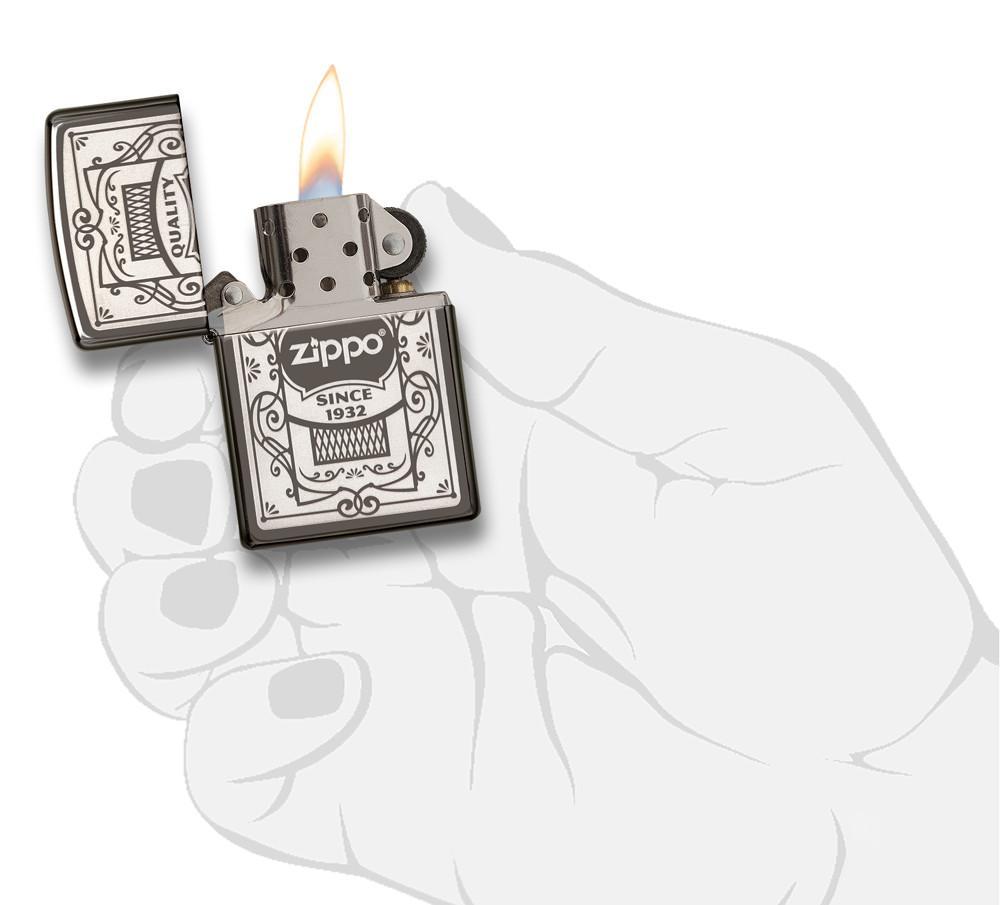 Bật Lửa Zippo Quality Zippo Black Ice 29425