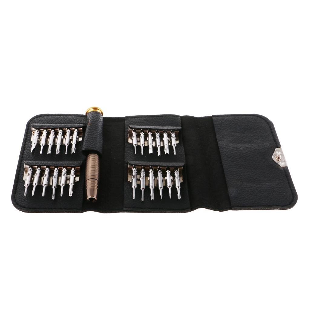 24 Pieces Precision Screwdriver Tool Kit Watch Mobile Clock Repair Set