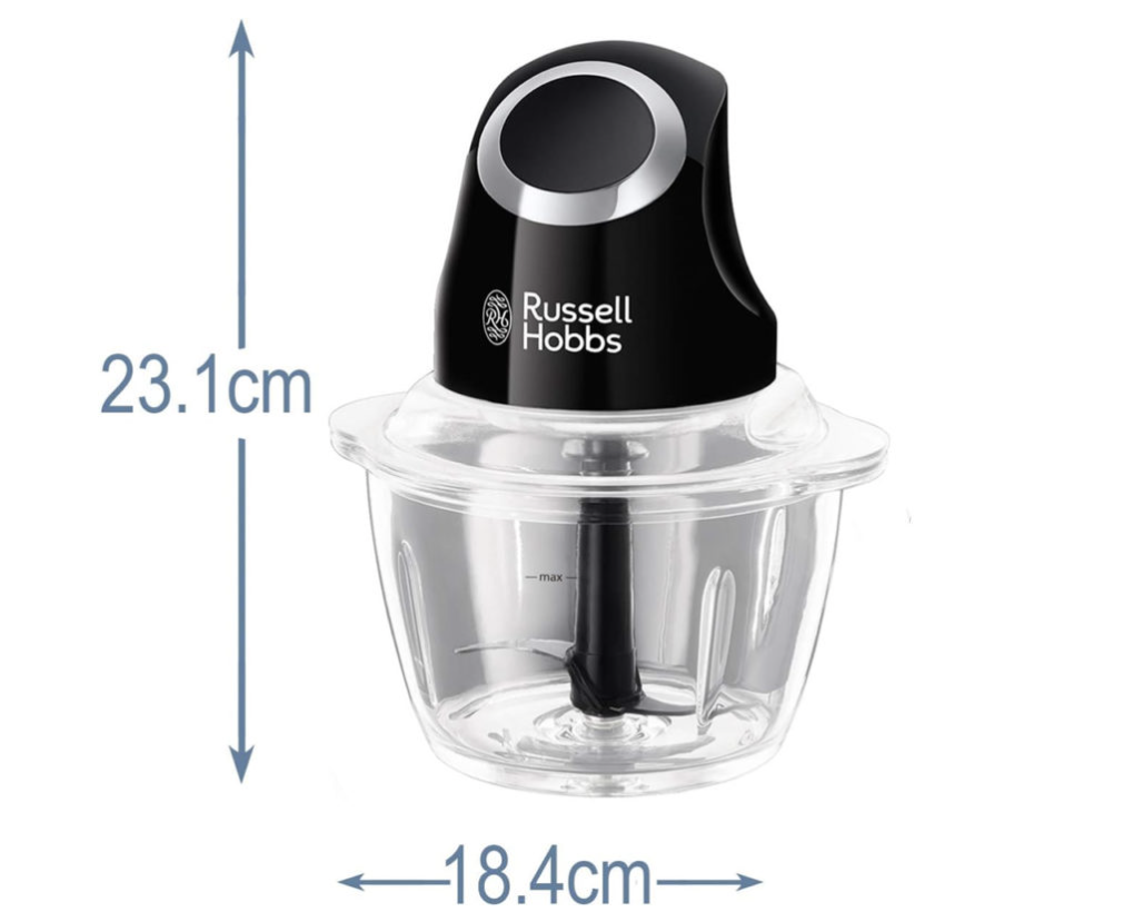 Máy Xay Mini cầm tay Russell Hobbs 24660-56 công suất 200W dung tích 1L, thiết kế nhỏ gọn, tiện dụng - Hàng chính hãng nhập khẩu