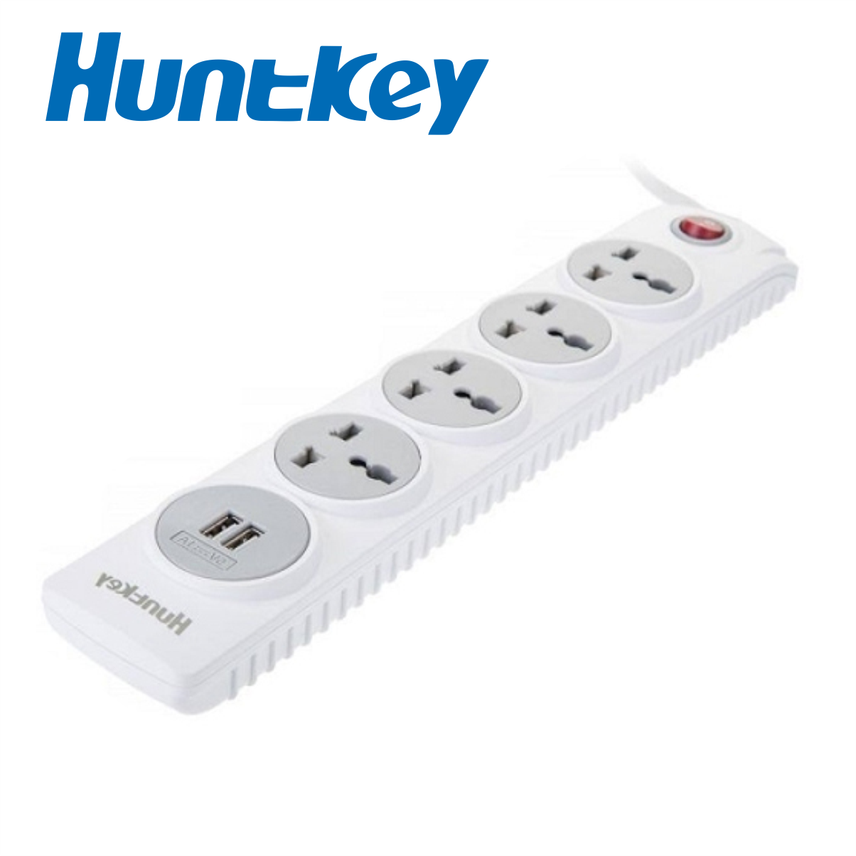 Ổ Cắm Điện Đa Năng Huntkey PZC507 5 Cổng Chống Sét, Công Suất Đến 2500W - Hàng Chính Hãng