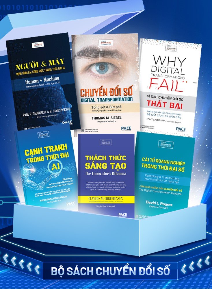 (Bộ 6 Cuốn) BỘ SÁCH CHUYỂN ĐỔI SỐ - Pace Books - Nhiều tác giả - Tổng giá bìa: 940.000đ