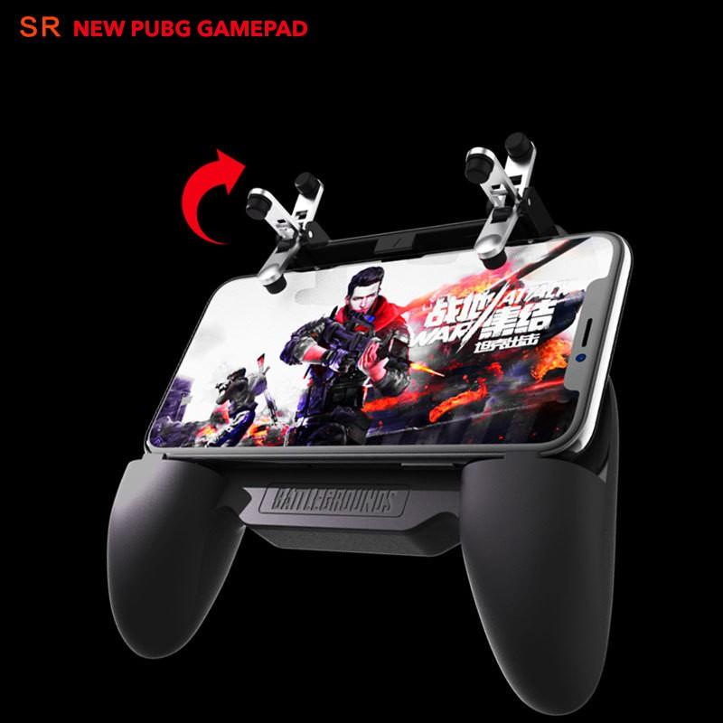 Tay cầm chơi game PUBG tích hợp tản nhiệt và sạc dự phòng cho điện thoại - SR GamePad