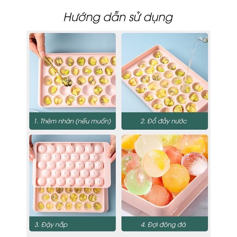 KHAY LÀM ĐÁ TRÒN 2 MẶT SET 2cái