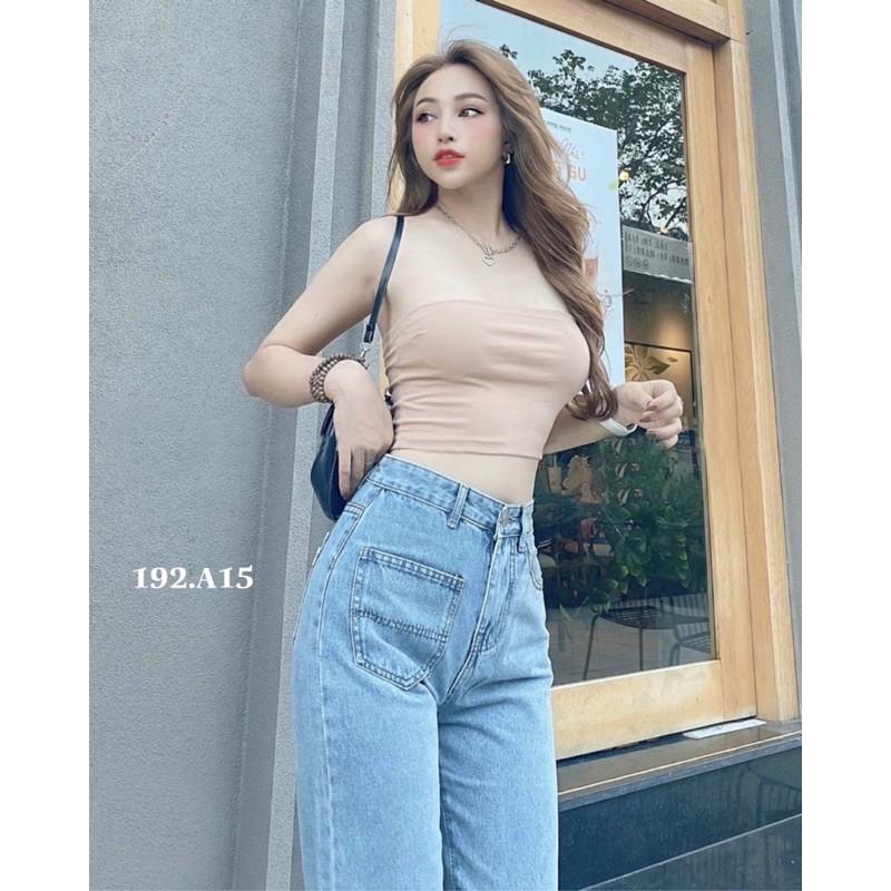 Quần baggy jean 1túi 192(xanh)