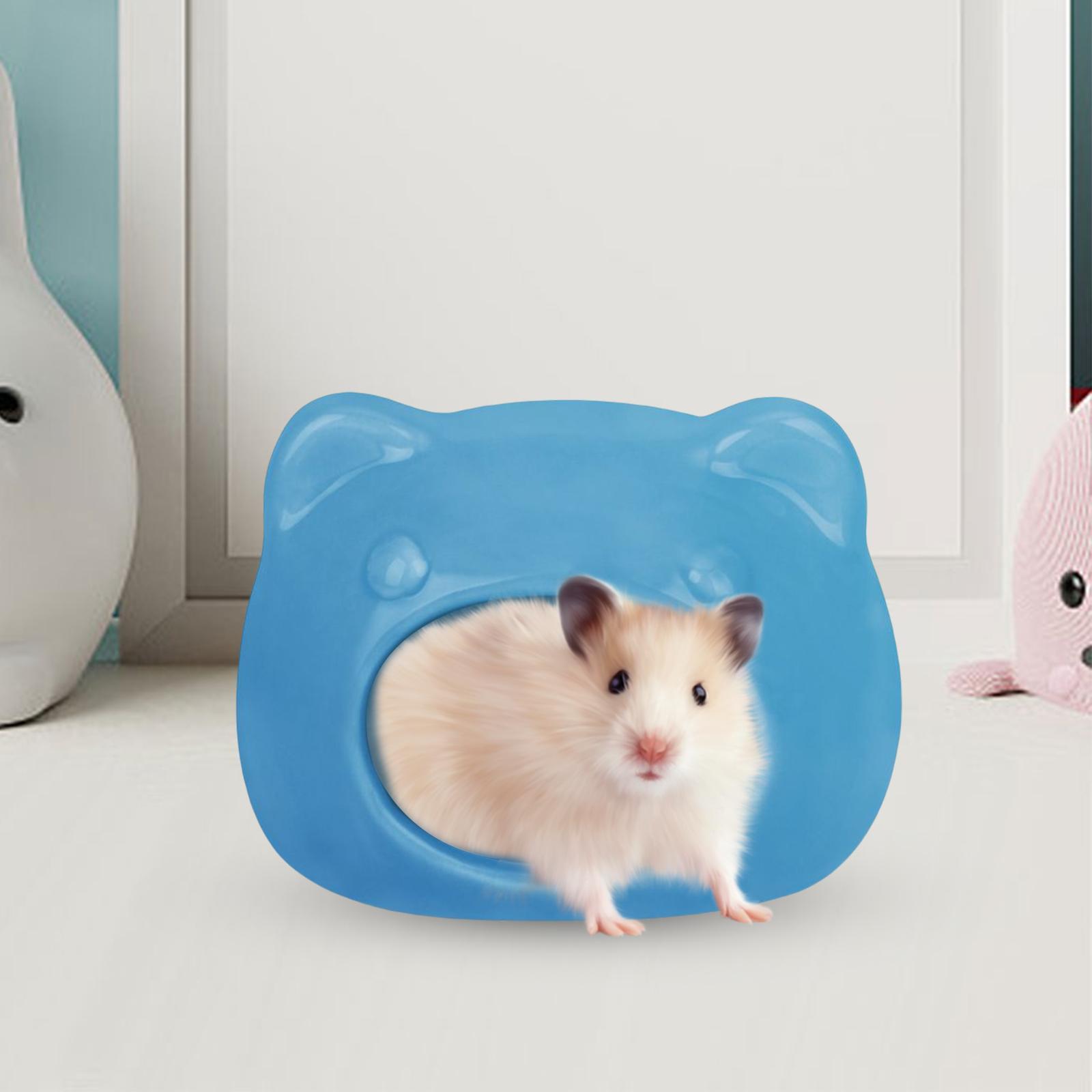 Small Pet Ceramic Hamster House Hedgehog Bunny Sleeping Bed Summer