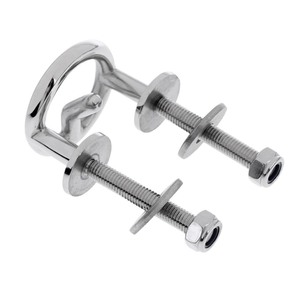 Stainless  Ski Tow Rope Hook Bracket Boat Transom Mount Hardware