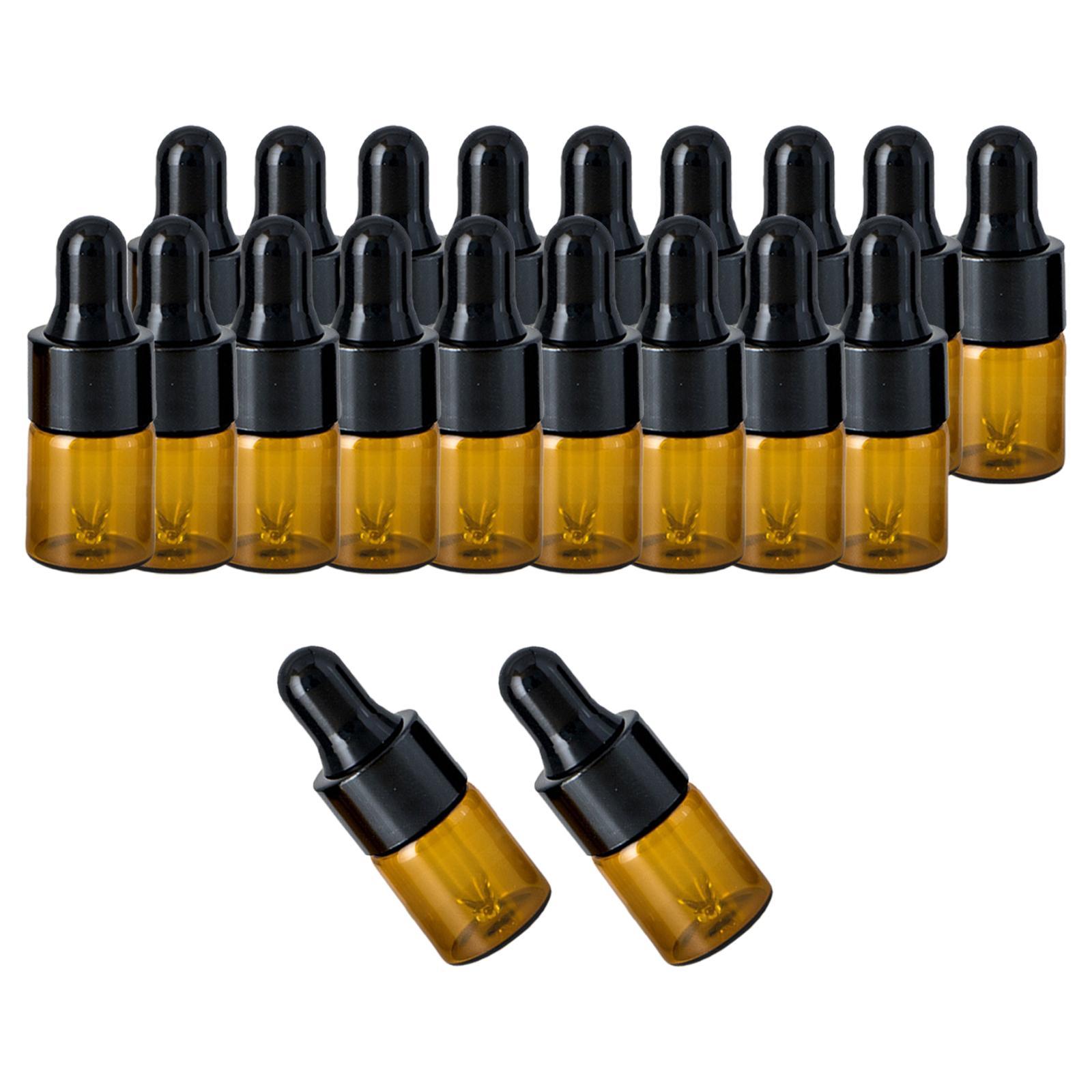 Mini Dropper Bottles, with Glass Eye Dropper Refillable Empty Essential Oil