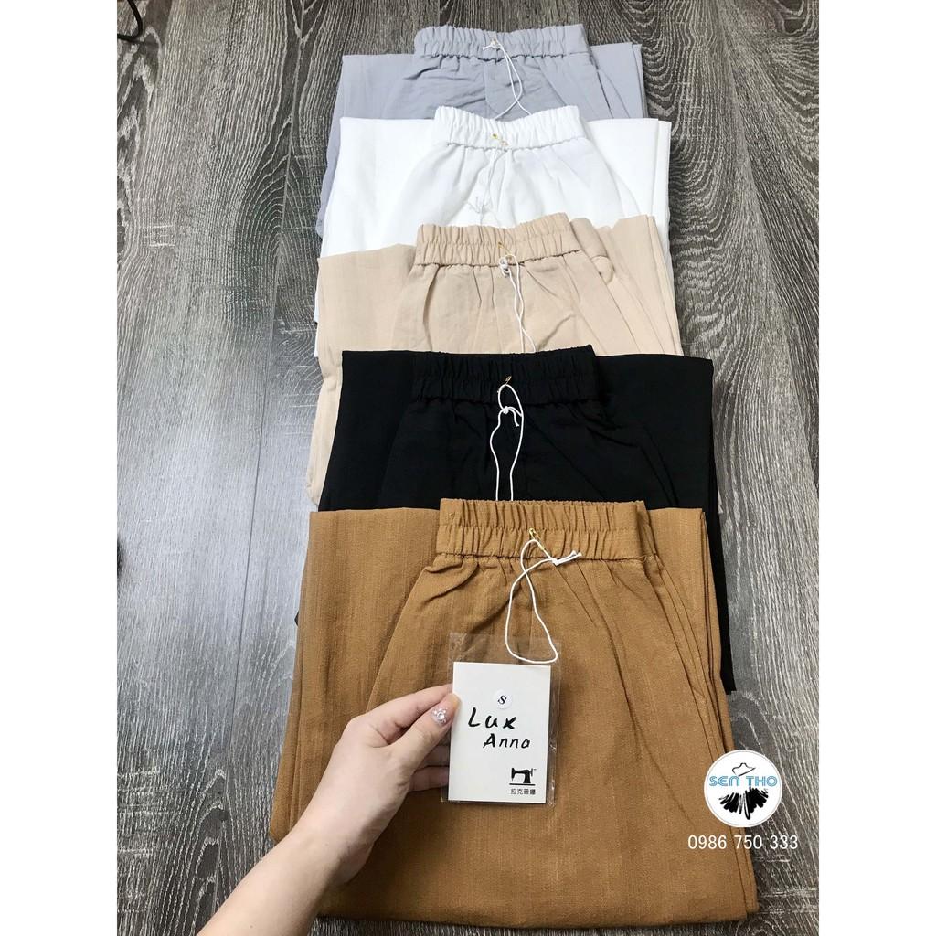 Quần Đũi Nữ Ống Rộng, Culottes Dáng Lửng, Cạp Chun Sau, Form Rộng, Nhiều Màu Sắc