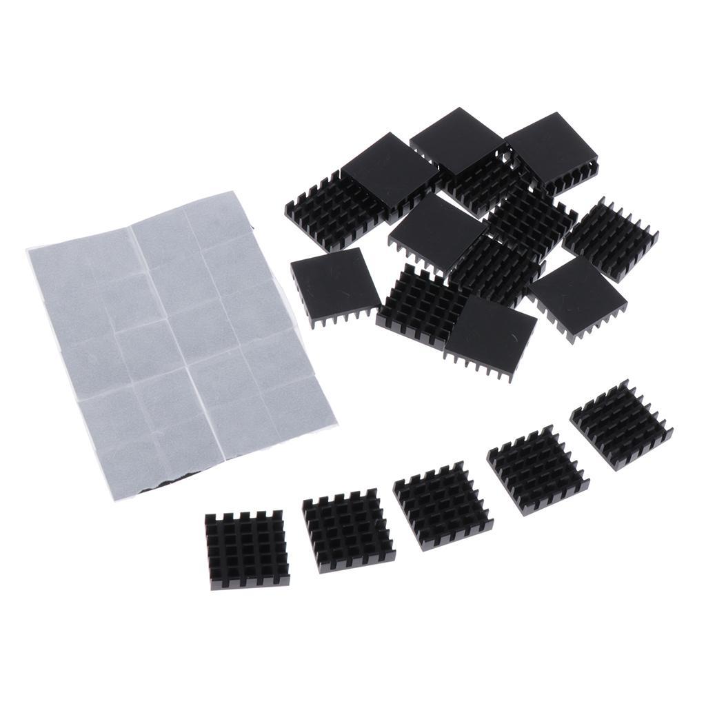 20 Pcs Practical Aluminum Sink Cooling 18x18x5mm