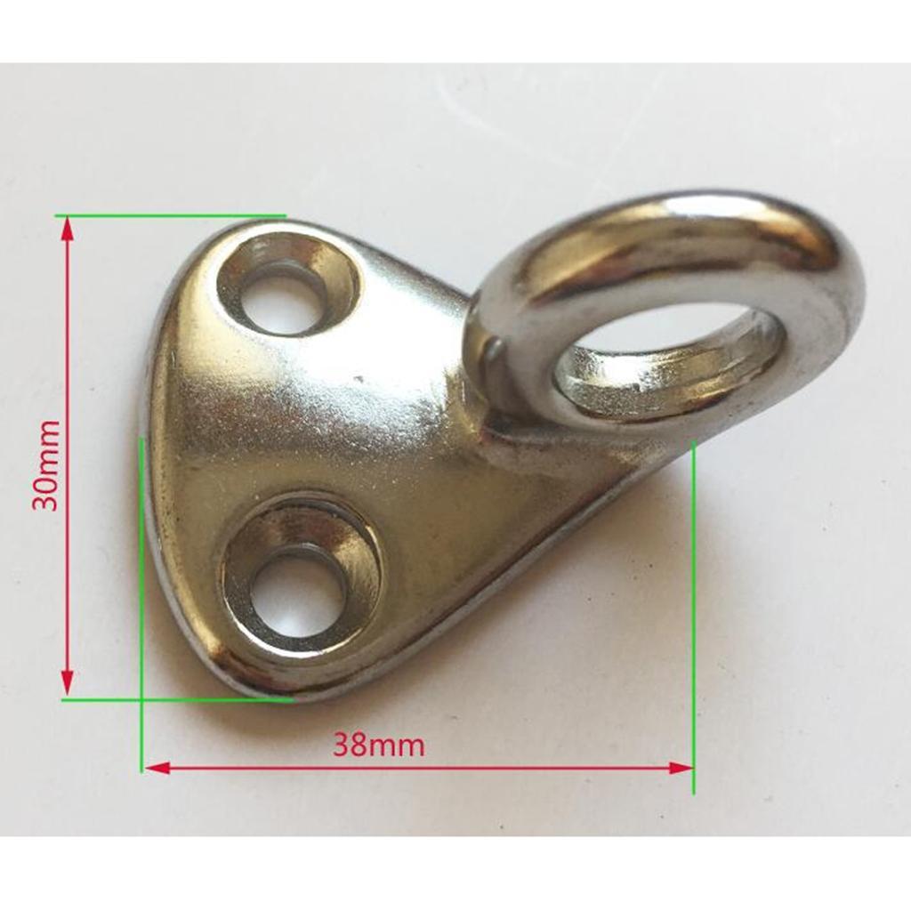 Heavy Duty Stainless Steel Hook Eye Plate Cable Rope Chain Boat