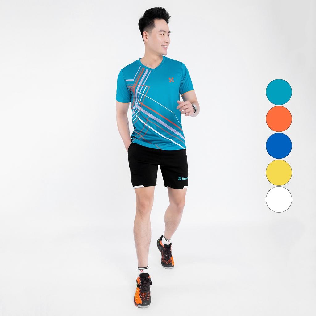 Bộ Đồ Thể Thao Nam HERMOD Tennis, Cầu Lông, Bóng Chuyền, Vải Co Dãn, Thoáng Mát, Thấm Hút B03