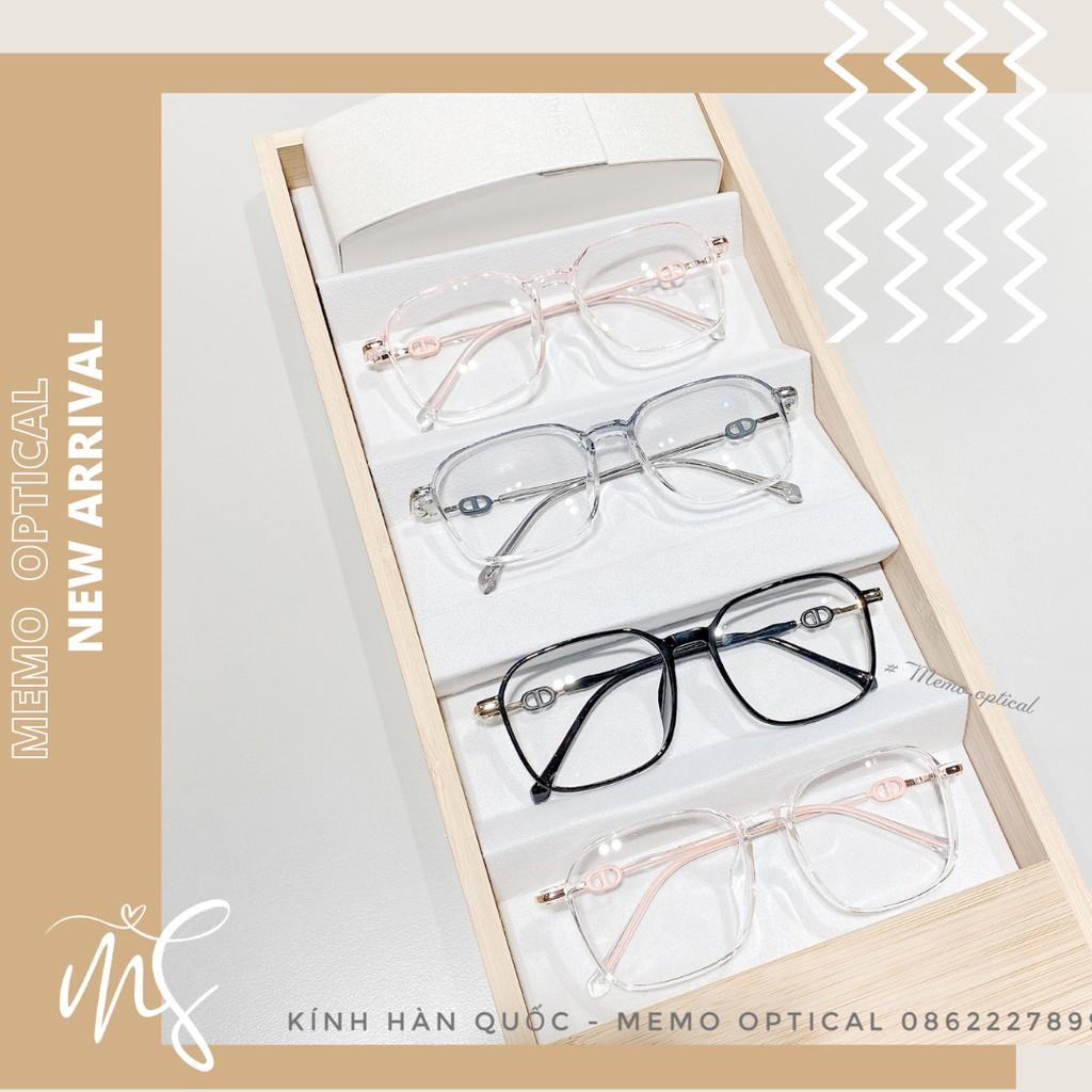 Gọng Kính Cận Hàn Quốc Nam Nữ Memo Optical - Dáng Vuông Cá Tính S11622